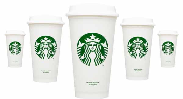Starbucks Branded Cups 1000 Carton Clear Green Polypropylene