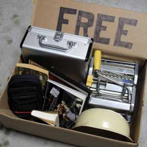 Box of loose free items to give away